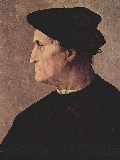 Jacopo Pontormo Profilportrat eines Mannes Norge oil painting art